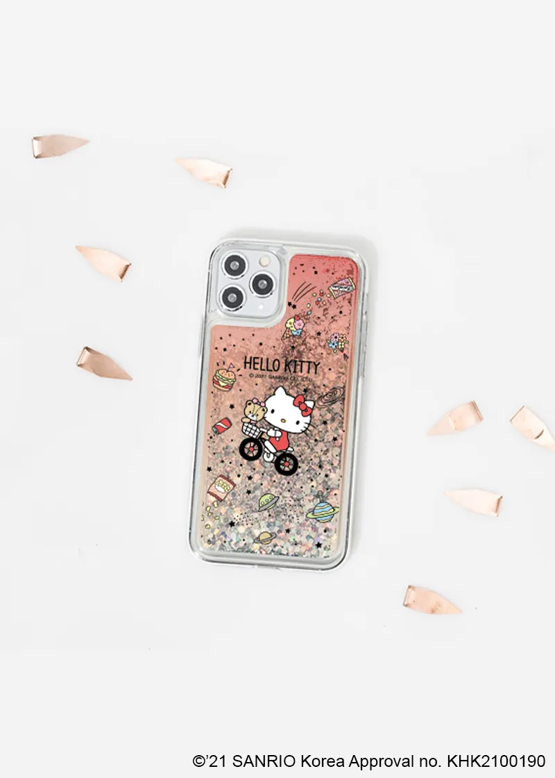 Hello Kitty & Friends shining glitter iPhone jelly case - SANRIO Korea