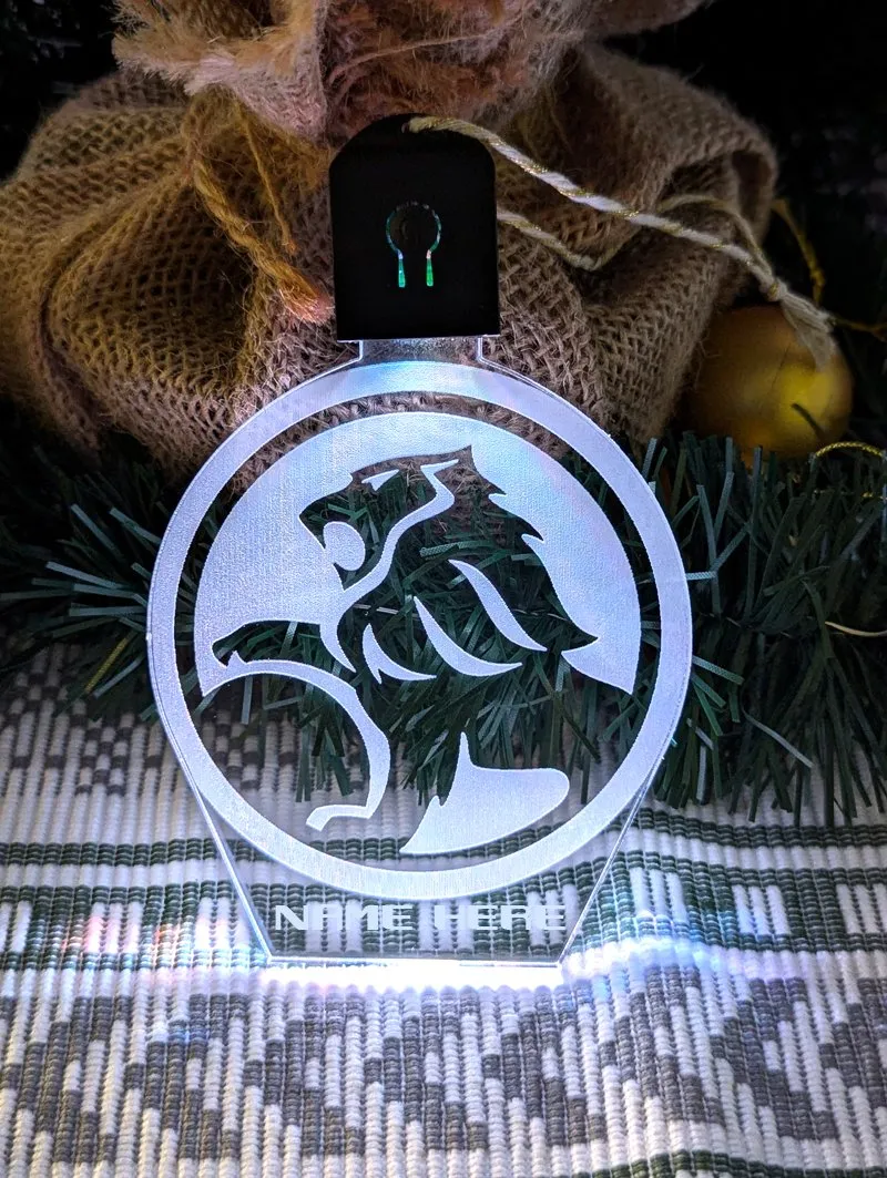 Holden Logo Personalised Bauble Decoration 3D Light Ups