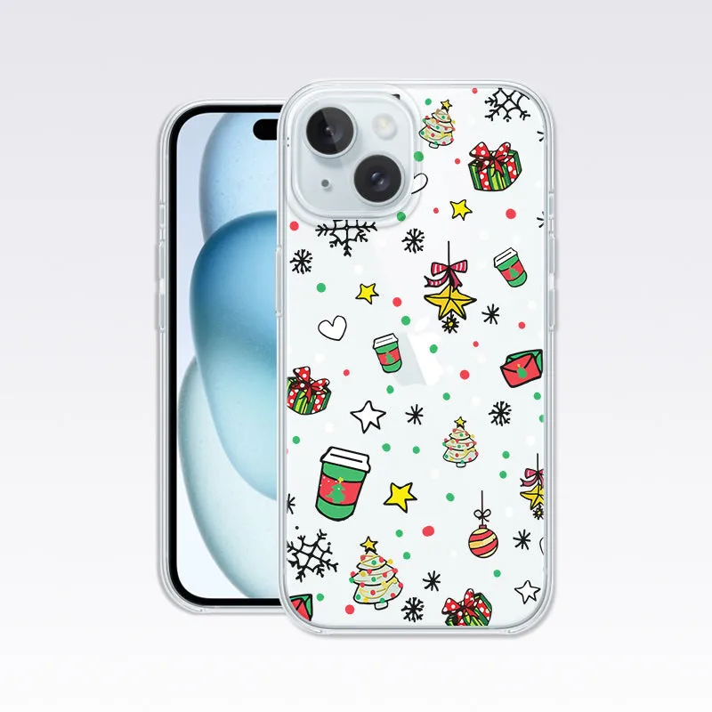 Holiday pattern Clear Silicon Cover