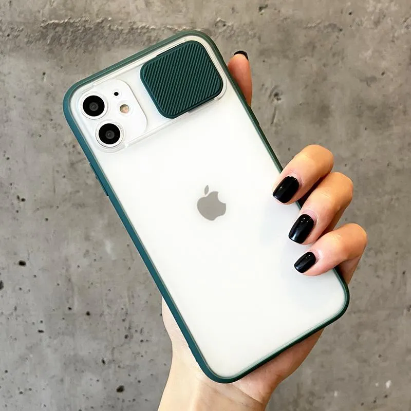 iPhone 11 Pro Max Camera Lens Slide Protection Matte Case