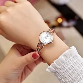 JW 3512 Fashion Round Dial Rhinestones Alloy Lady  Bracelet Bangle Women Dress Quartz Watch