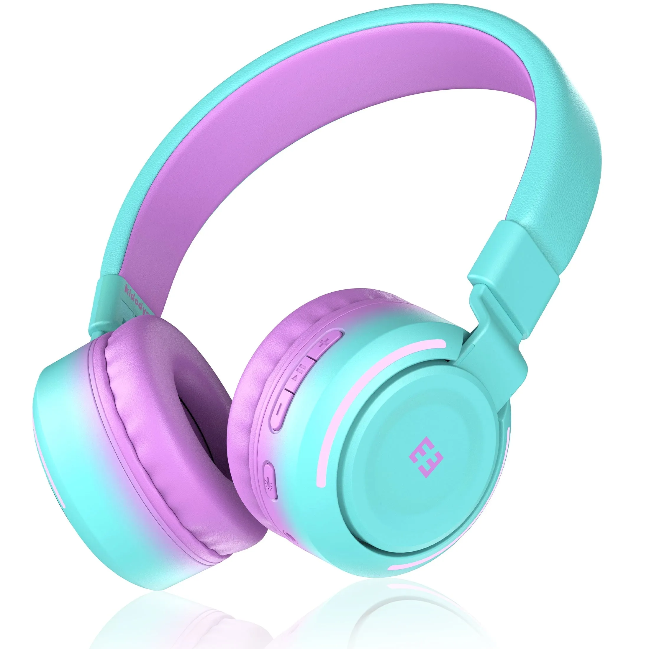 Kids Bluetooth Headphones for Girls Boys, Wired & Wireless Headphones for Kids with Microphone, 85/94Db Safe Volume, Colorful LED Light, 35Hrs Playtime, Back to School Gifts for Kids