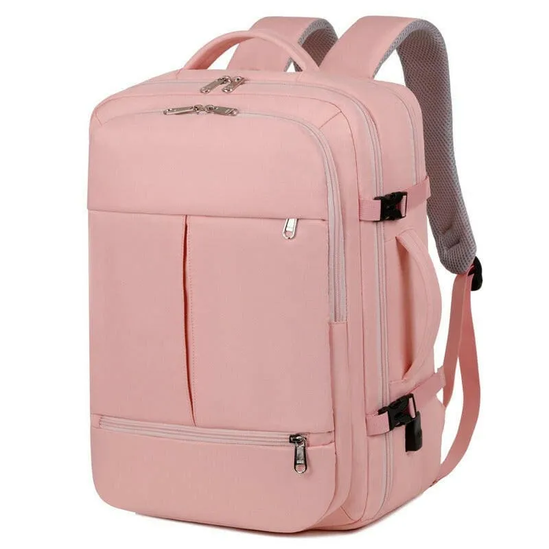 Large Capacity Backpack with Multiple Pockets for Business Travel