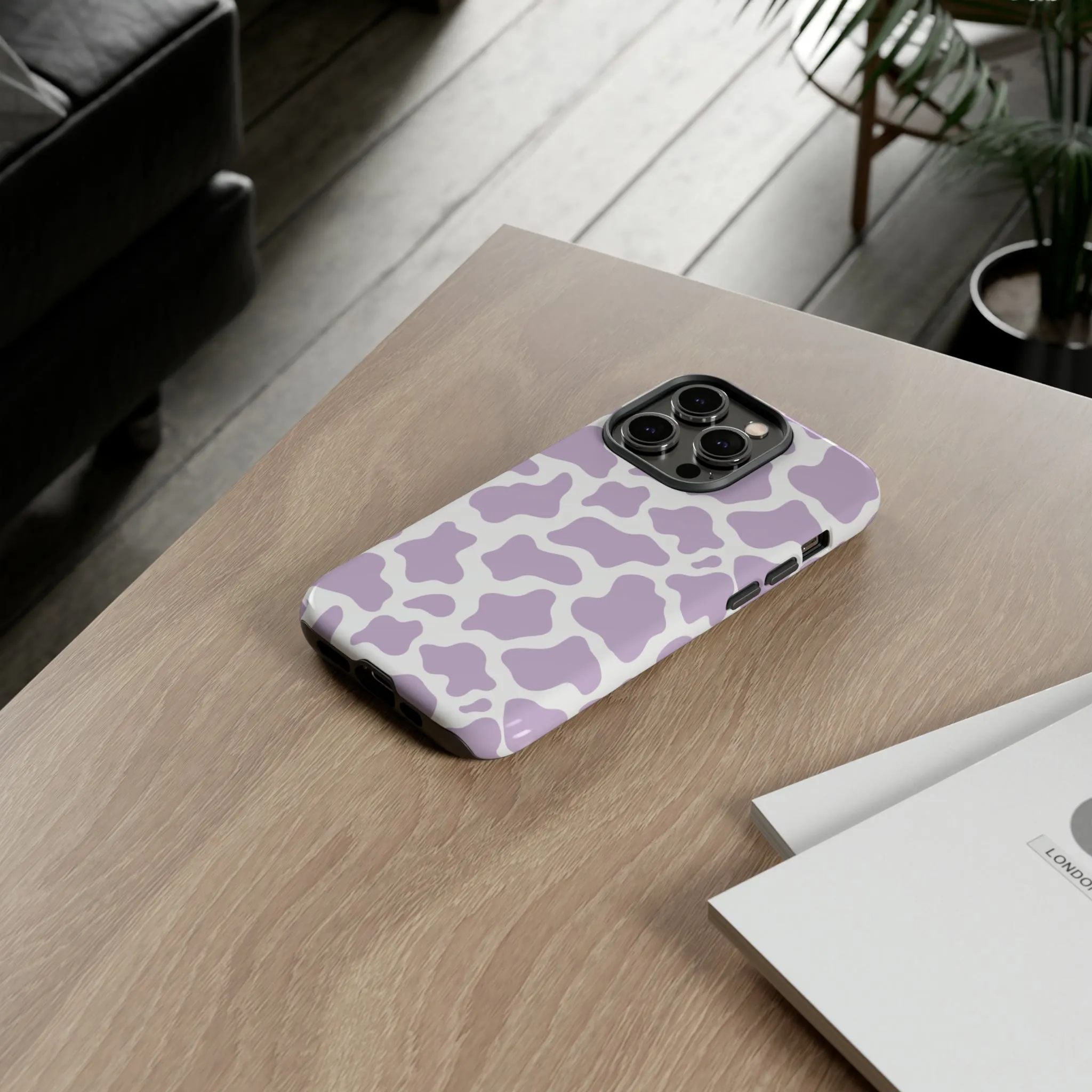 Lavender Cow Phone Case