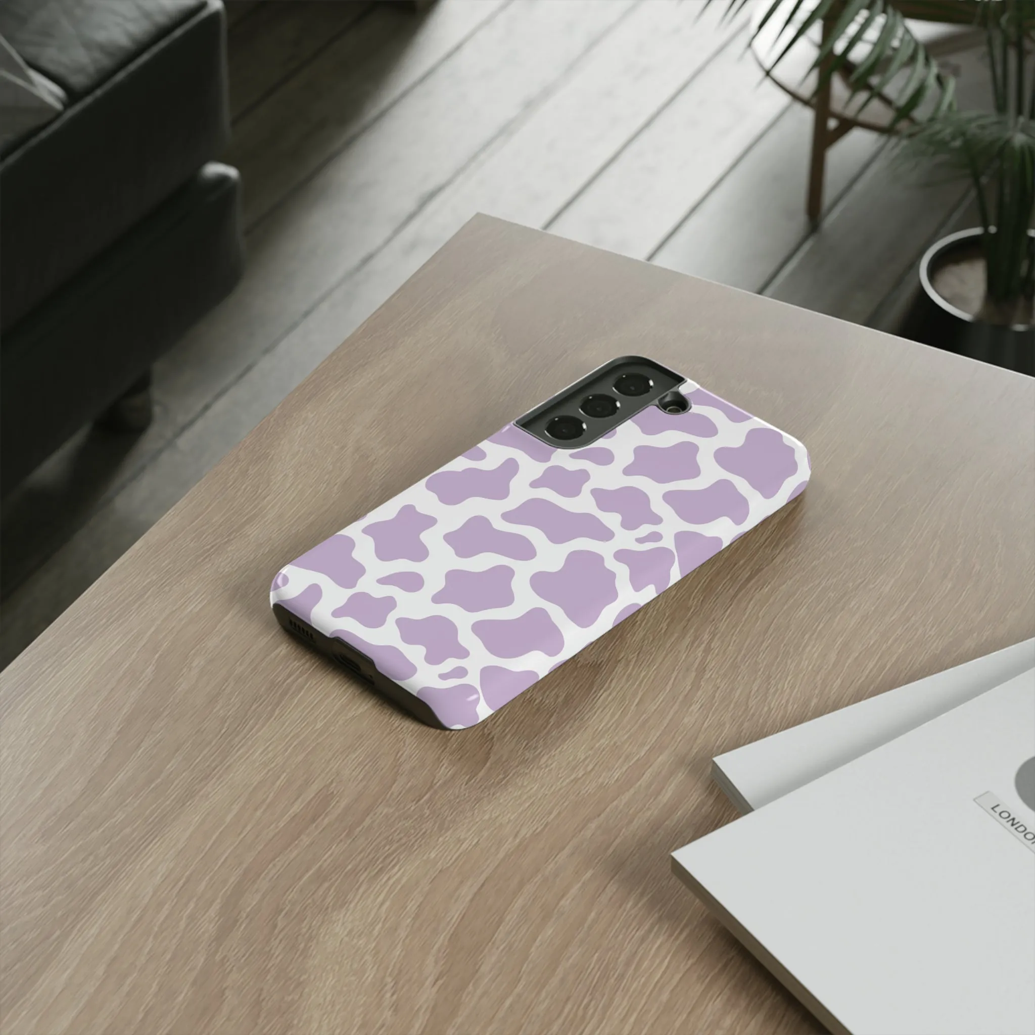 Lavender Cow Phone Case