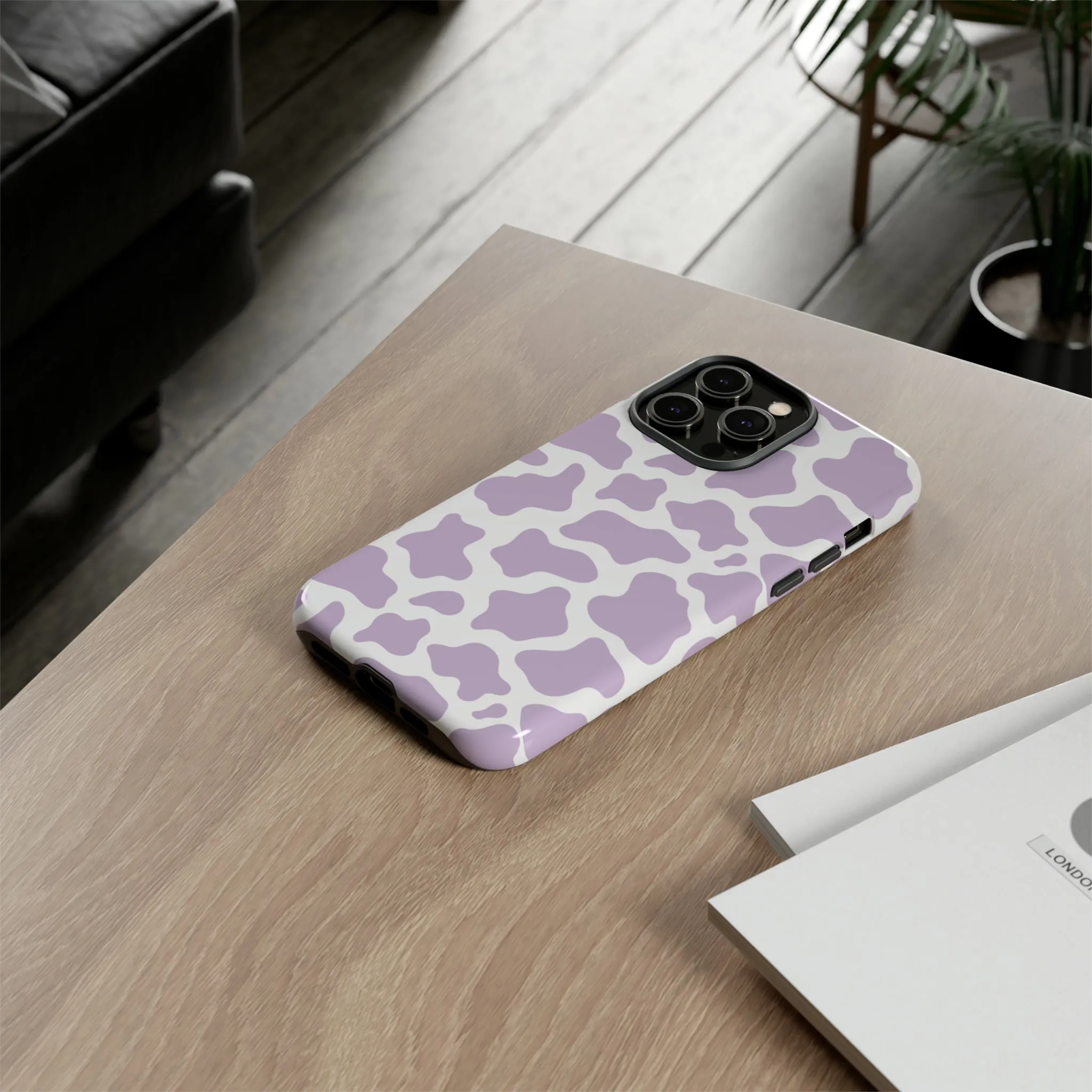 Lavender Cow Phone Case