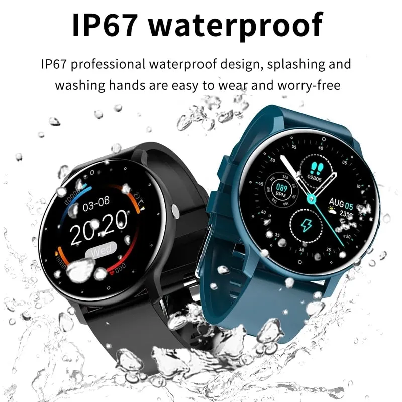 LIGE 2023 New Smart Watch Men Full Touch Screen Sport Fitness Watch IP67 Waterproof Bluetooth For Android ios smartwatch Men box