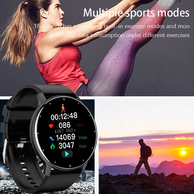 LIGE 2023 New Smart Watch Men Full Touch Screen Sport Fitness Watch IP67 Waterproof Bluetooth For Android ios smartwatch Men box