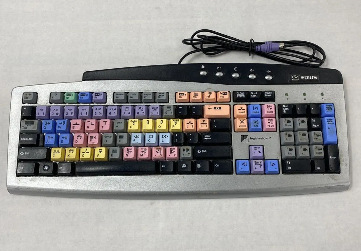 Logic Keyboard Edius KB-0173 Customized Classic Key Editing Tool Tested