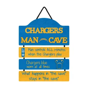 Los Angeles Chargers NFL Mancave Sign