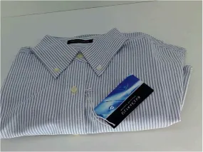 Medium UltraClub Men's Striped Button Up Shirt