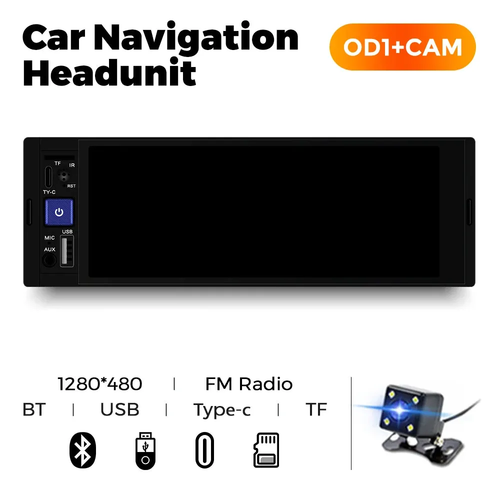 MEKEDE 6.86 Inch 1Din Carplay Android Auto Car Radio Multimedia Video MP5 Player With BT FM Stereo USB Type-C Plug Autoradio