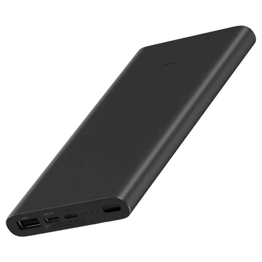 Mi شاحن بور بانك 3 - mAh10000 - 18W | أسود