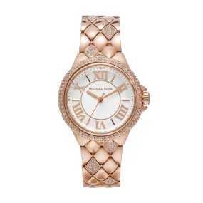 Michael Kors Camille Rose Gold Tone Analogue Watch MK4810