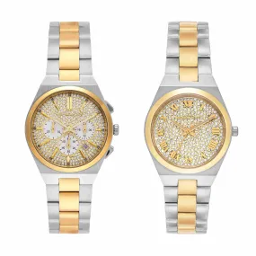 Michael Kors Lennox Two Tone Analogue Watch MK7503SET