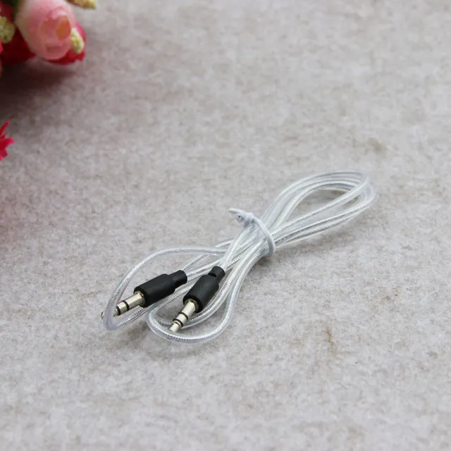 MOONBIFFY 3.5mm Male To Male Stereo Audio Jack Aux Auxiliary Cable For iPhone 6 5 5s For iPad MP3 Music Piayer in Car