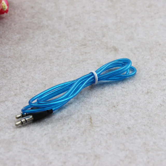 MOONBIFFY 3.5mm Male To Male Stereo Audio Jack Aux Auxiliary Cable For iPhone 6 5 5s For iPad MP3 Music Piayer in Car