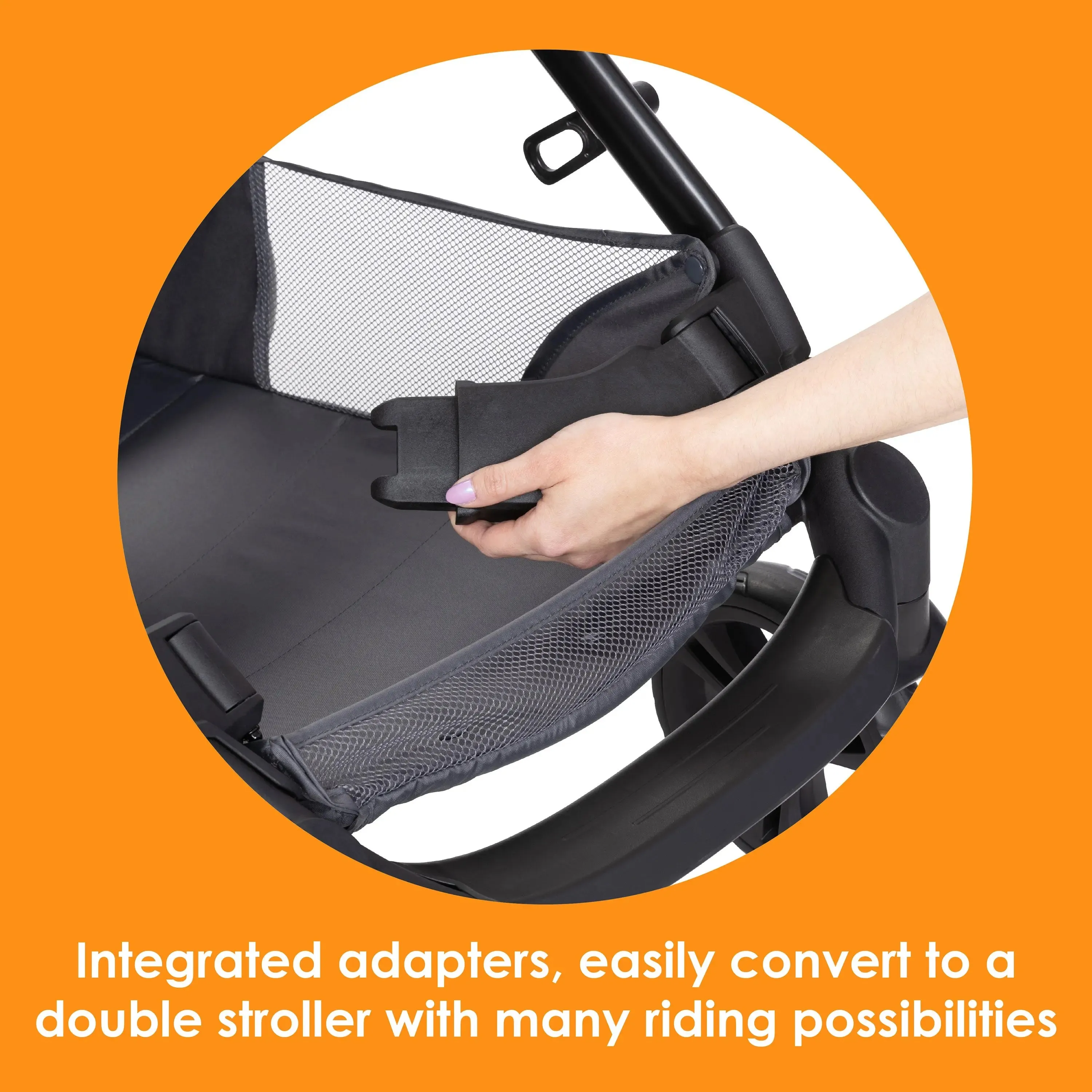 Morph Single to Double Modular Stroller Travel System with EZ-Lift™ PLUS Infant Car Seat