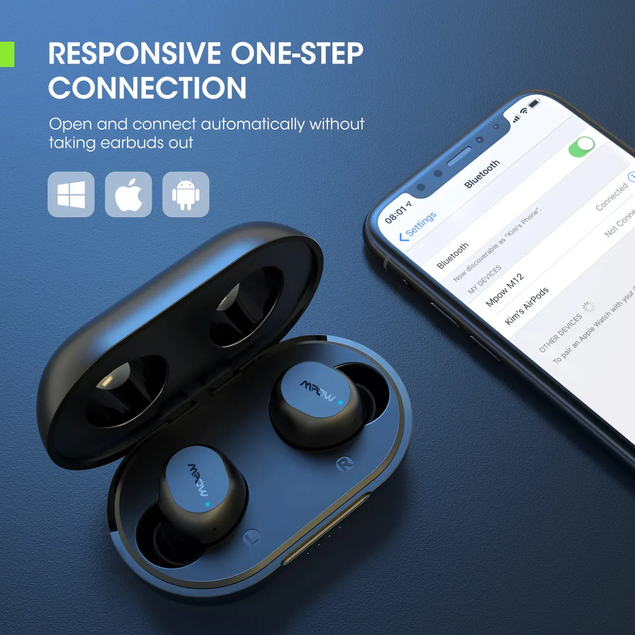 Mpow M12 Wireless Earbuds