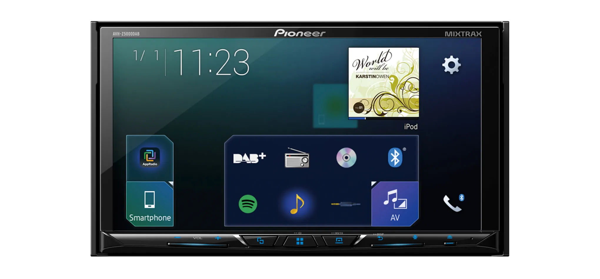 Multimedija automobiliui Pioneer AVH-Z5000DAB, USB, BLUETOOTH, 2-DIN