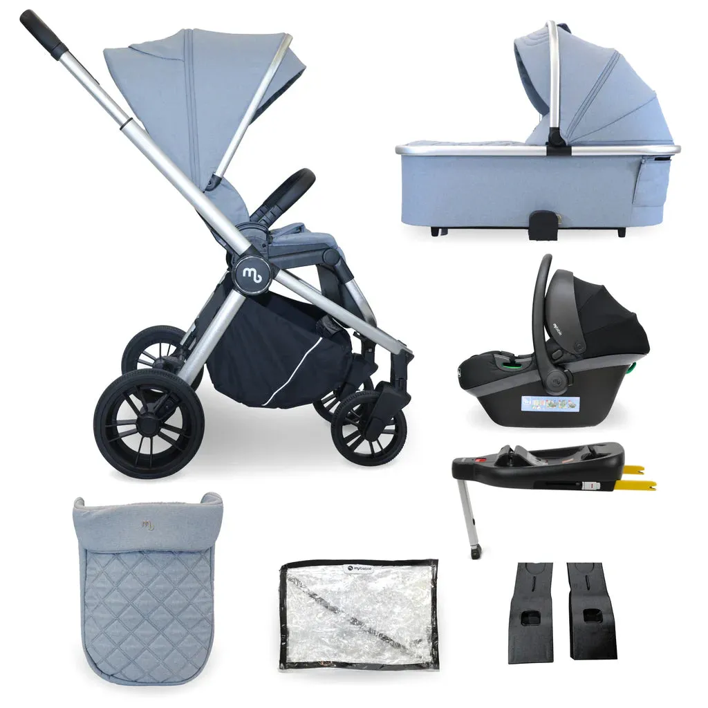 My Babiie MB450i 3-in-1 Travel System - Steel Blue