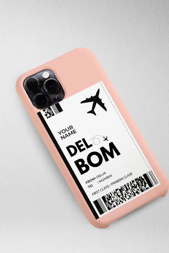 My Boarding Pass Customized Hard Mobile Case - iPhone, Samsung, OnePlus & Xiaomi