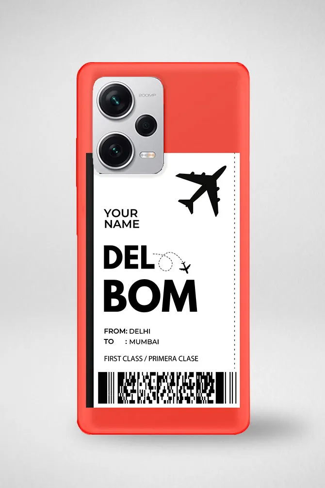 My Boarding Pass Customized Hard Mobile Case - iPhone, Samsung, OnePlus & Xiaomi