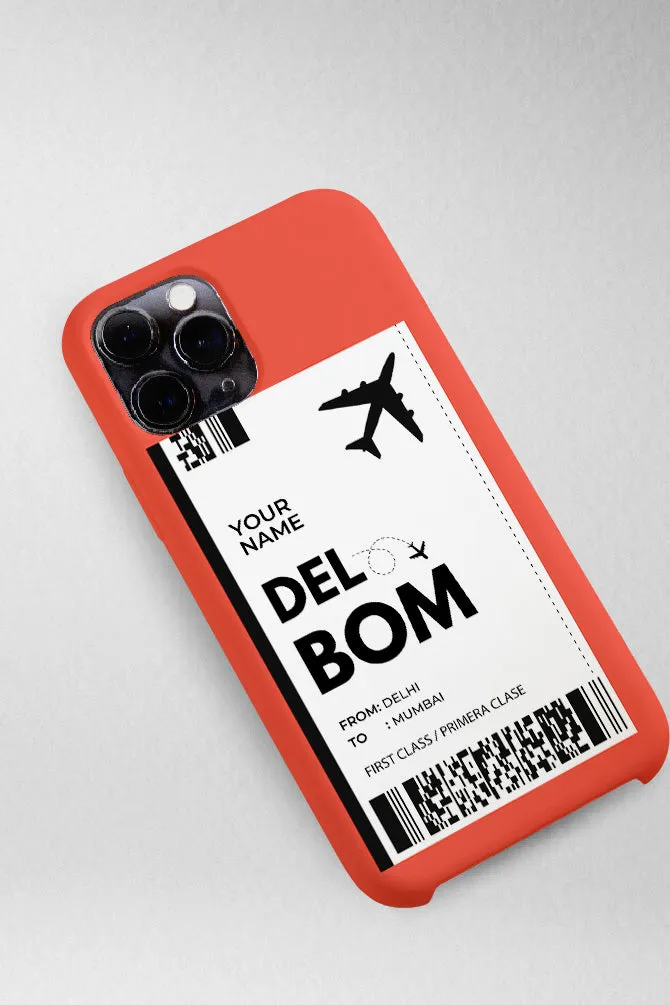 My Boarding Pass Customized Hard Mobile Case - iPhone, Samsung, OnePlus & Xiaomi