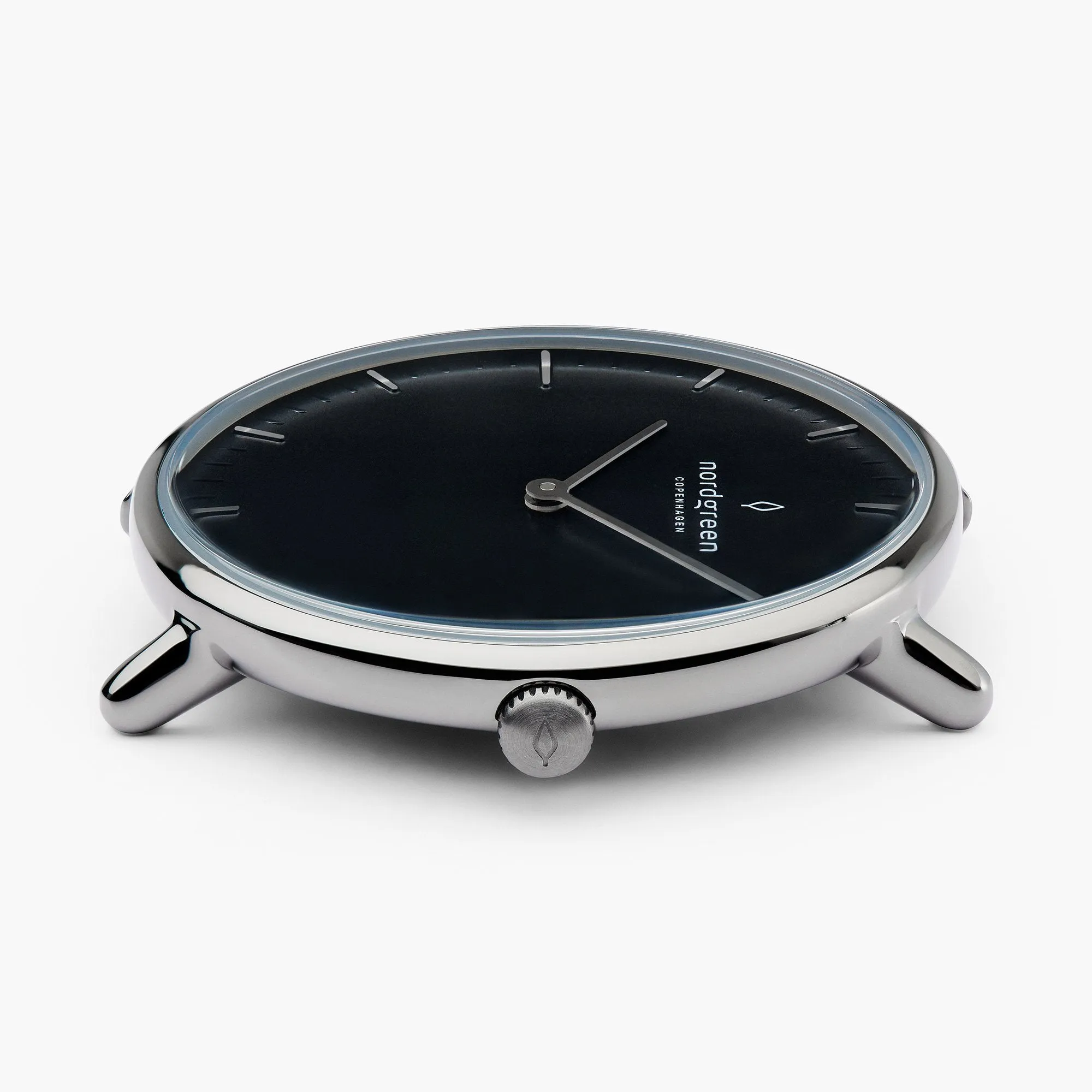 Native | Black Dial - White Leather