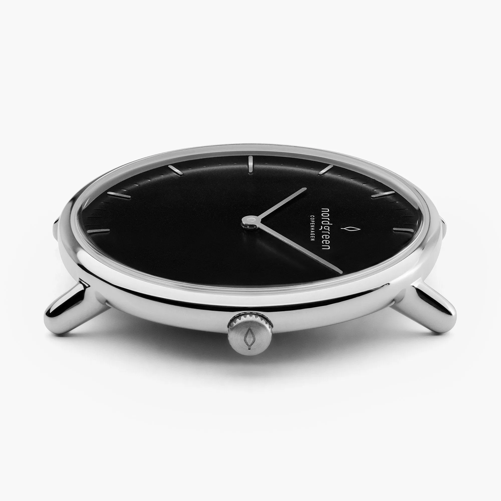 Native | Black Dial - White Leather