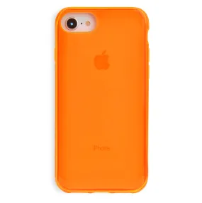 Neon Orange Clear iPhone Case