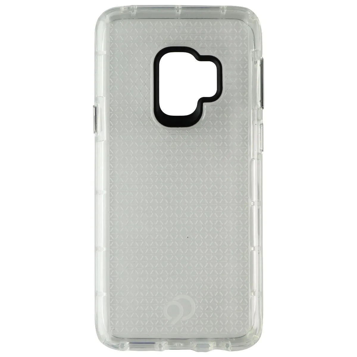 Nimbus9 Phantom 2 Series Case for Samsung Galaxy S9 - Clear/Silver Buttons