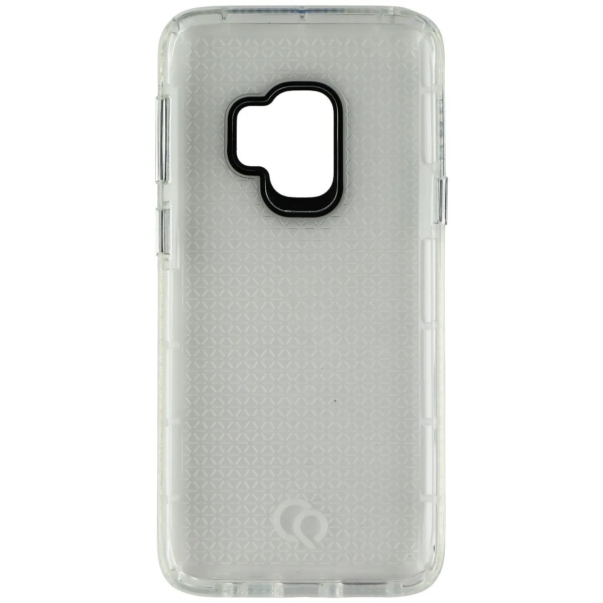 Nimbus9 Phantom 2 Series Case for Samsung Galaxy S9 - Clear/Silver Buttons