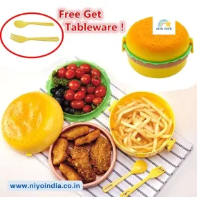 Niyo Burger Shape Lunch Box for Kids