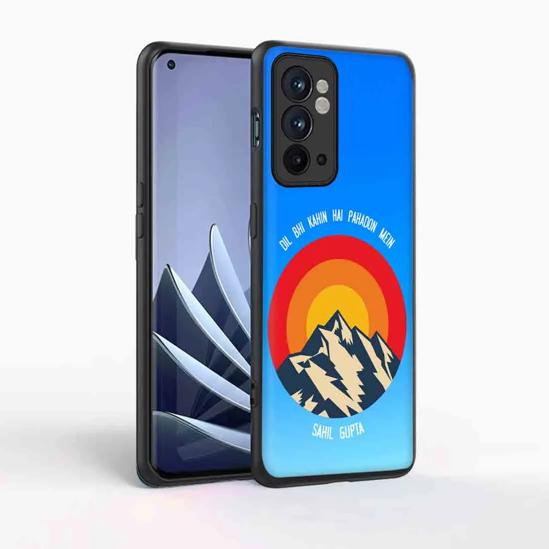 Oneplus 9RT 5G Cover with Name Custom Mobile Cases  - Adventure Mountains