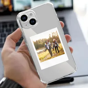 Personalized iPhone 14 Transparent Case with Photo Clear Cover with Camera Protection