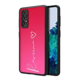 Personalized Samsung A53 5G Back Cover Design with Signature Calligraphy Name