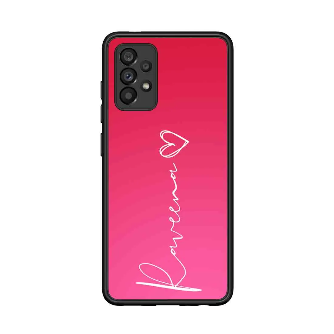 Personalized Samsung A53 5G Back Cover Design with Signature Calligraphy Name