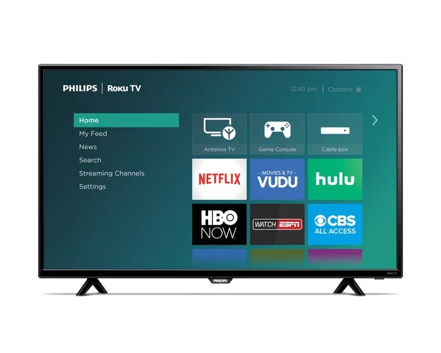 Philips 40" Class FHD (1080P) Roku Smart LED TV (40PFL4662/F7)