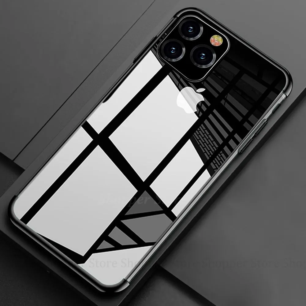 Phone Case For iPhone 11 Pro Max 2019 11 Pro X XR XS Max Fashion Soft Plating Protective Cases For iPhone X 6S 7 8 Plus 11 Pro