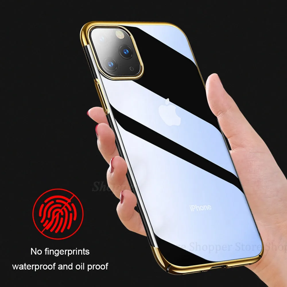 Phone Case For iPhone 11 Pro Max 2019 11 Pro X XR XS Max Fashion Soft Plating Protective Cases For iPhone X 6S 7 8 Plus 11 Pro