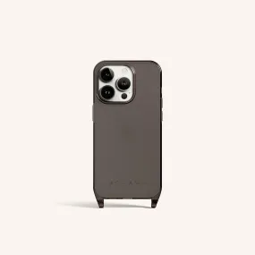 Phone Case with Eyelets in Ash Clear