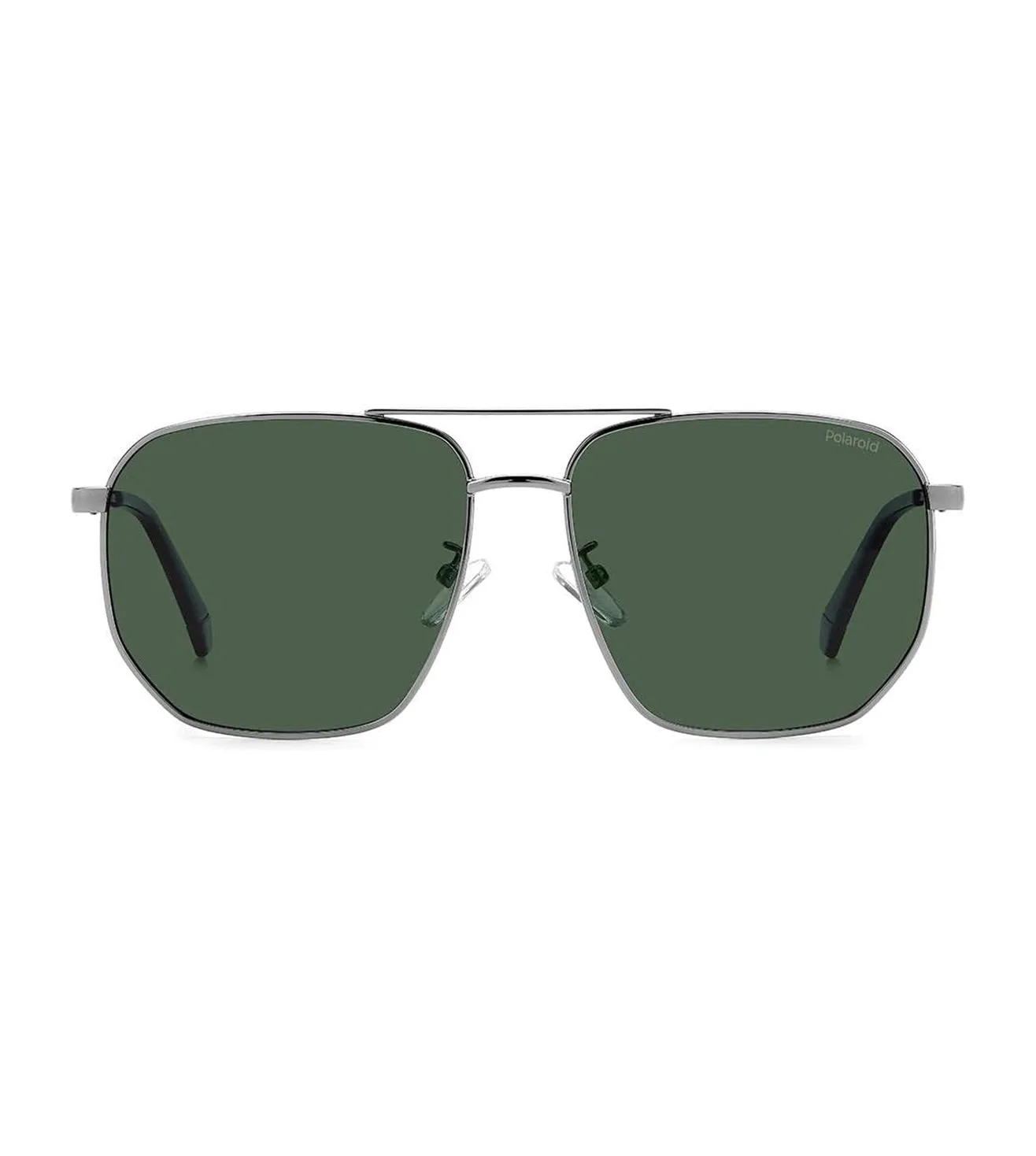 Polaroid Men's Green Polarized Aviator Sunglasses