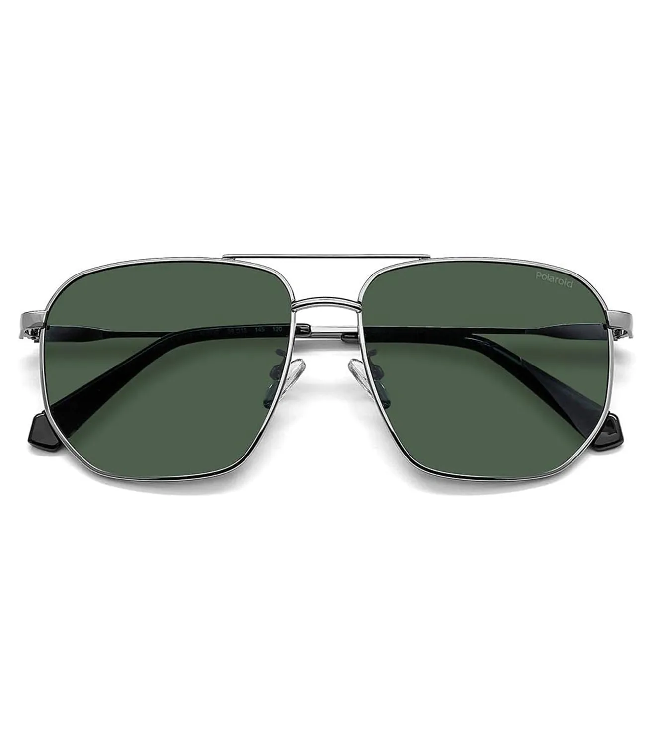 Polaroid Men's Green Polarized Aviator Sunglasses