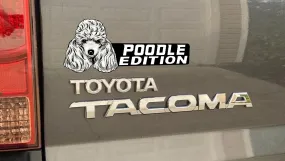 Poodle Car Badge Laser Cutting Car Emblem CE149