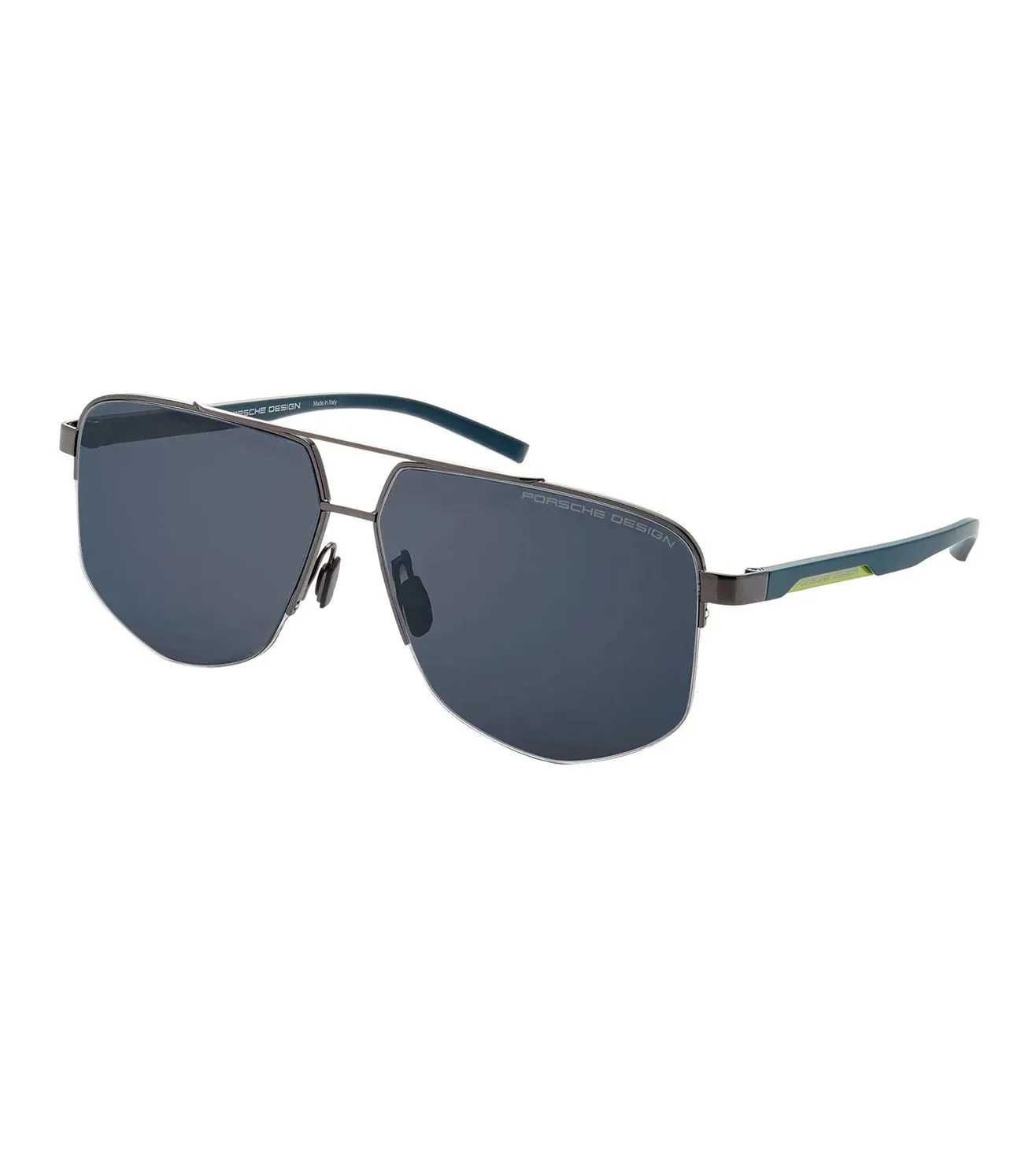 Porsche Design Men's Blue-Black Aviator Sunglasses