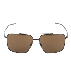 Porsche Design Men's Brown Rectangular Sunglasses