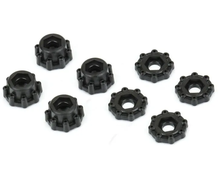 Pro-Line 8x32 to 17mm Hex Adapters: 1/2 Offset (3.8” Wheels)