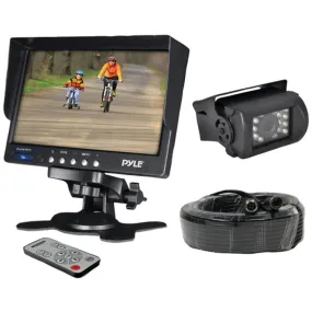 Pyle PLCMTR71 7 Weatherproof Backup Camera System with IR Night Vision Camera