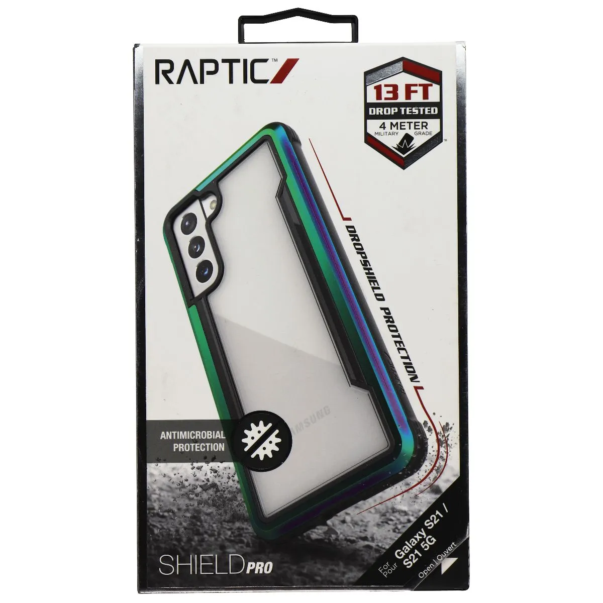 Raptic Shield Pro Series Case for Samsung Galaxy S21 / S21 5G - Iridescent